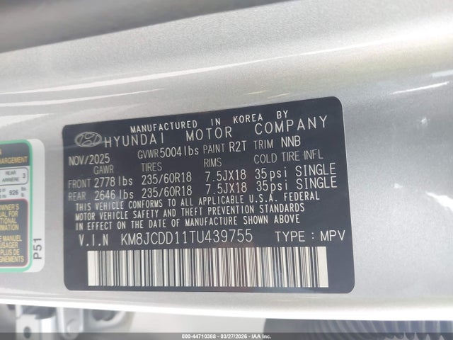Hyundai TUCSON Sel Convenience