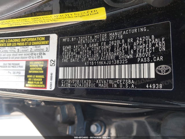 Toyota Camry Se