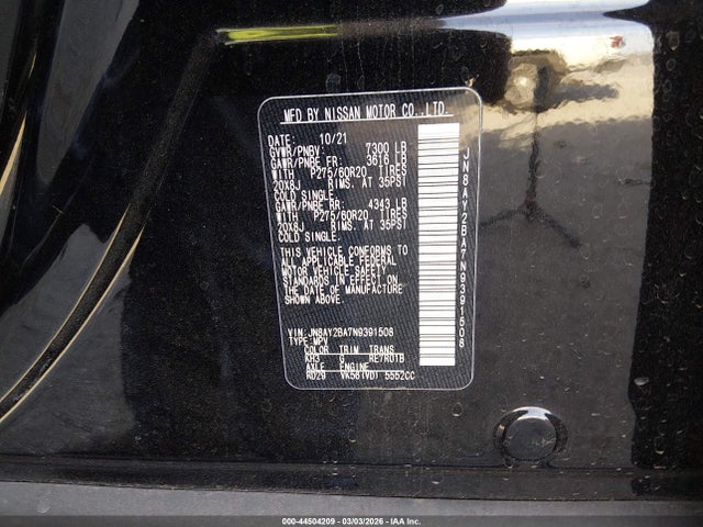 Nissan Armada Sl 2wd