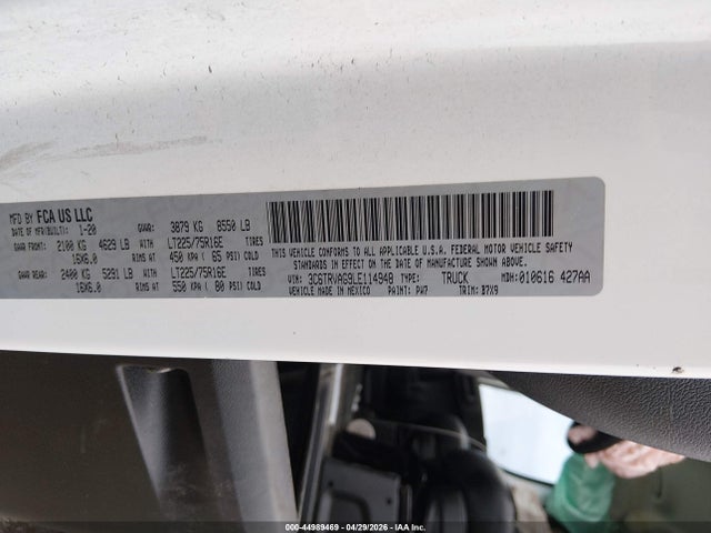 Ram Promaster Low Roof 136 Wb