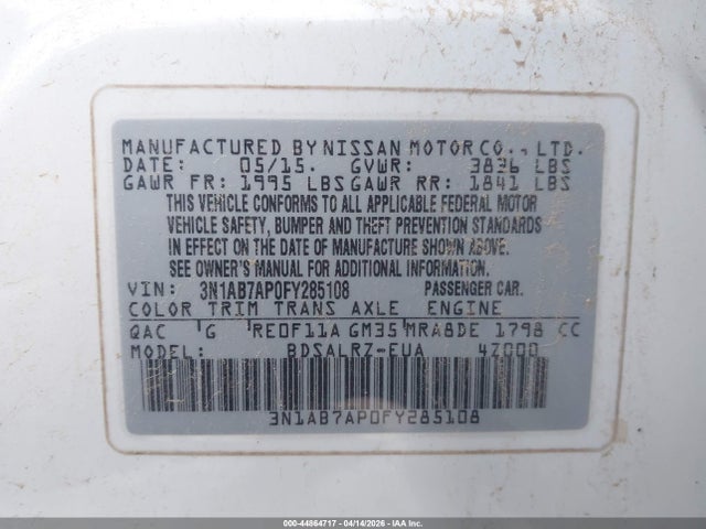 Nissan Sentra Sr
