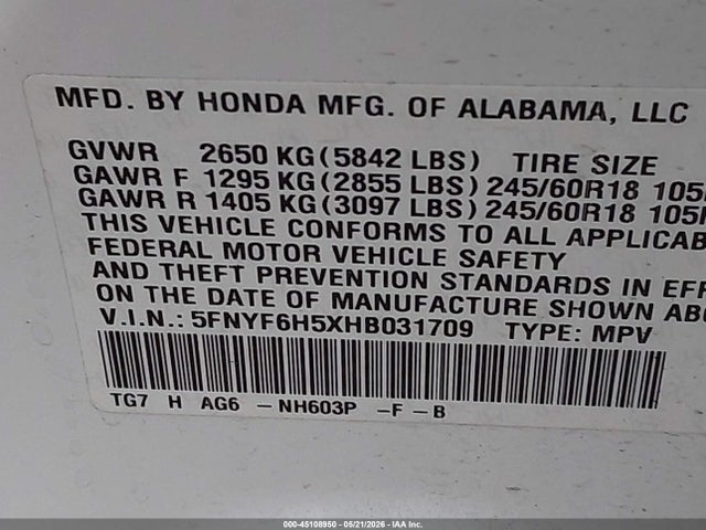 Honda Pilot Ex-l