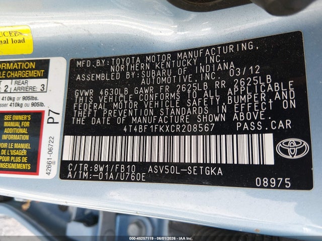 Toyota Camry Xle