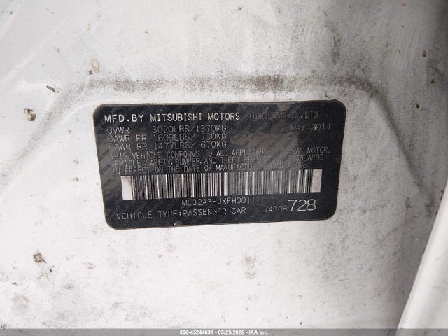 Mitsubishi Mirage De