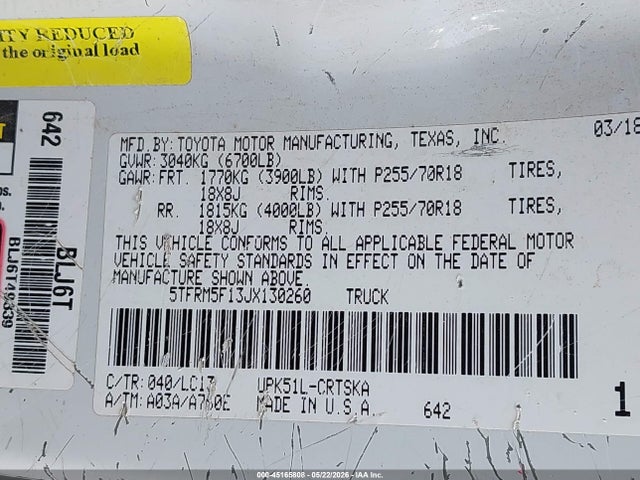 Toyota Tundra Sr 4.6l V8