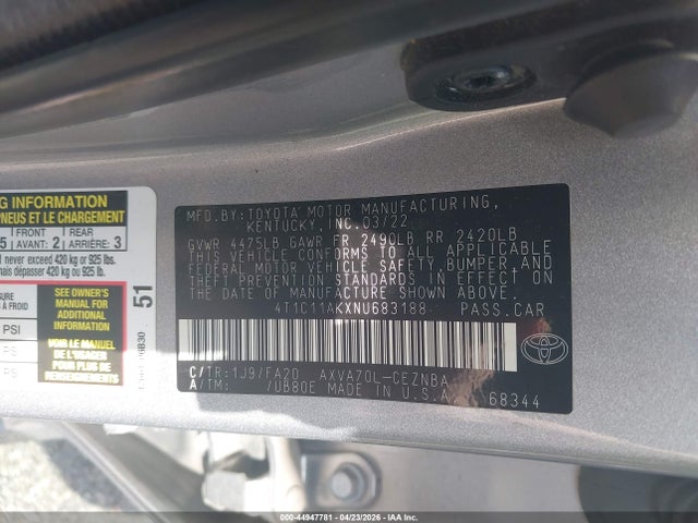 Toyota Camry Le