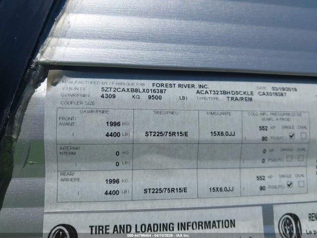 Coachmen Catalina 323bhdsck