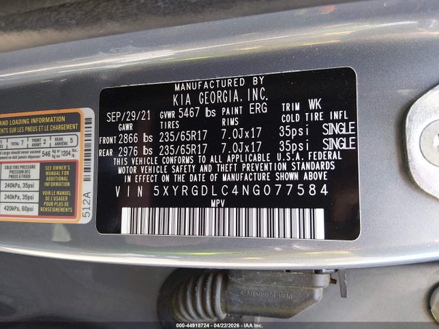 Kia Sorento Lx