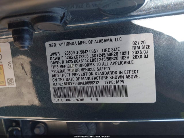 Honda Pilot Awd Elite