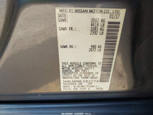 Nissan Altima 3.5 Sl