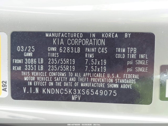 Kia Carnival Ex