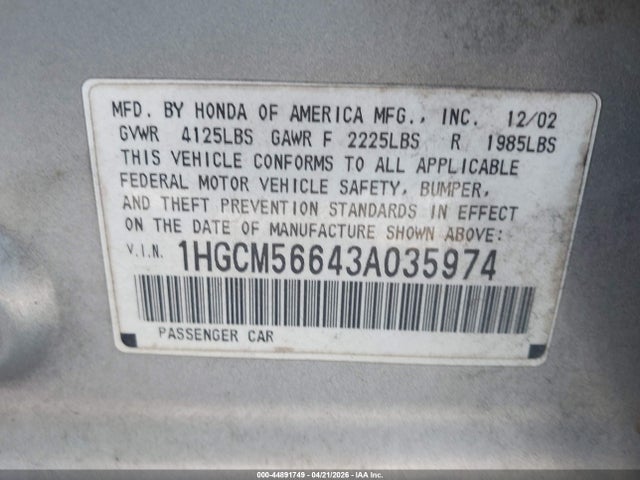 Honda Accord 2.4 Ex