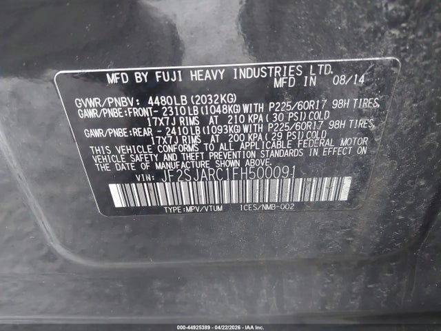 Subaru Forester 2.5i Limited