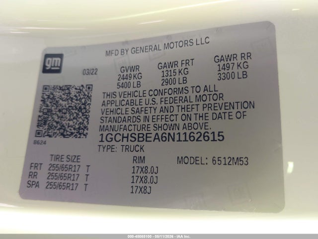 Chevrolet Colorado 2wd  Long Box Wt