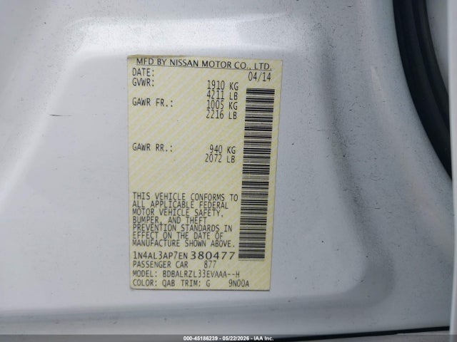 Nissan Altima 2.5 S