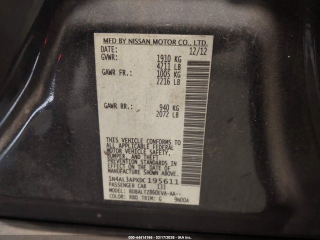 Nissan Altima 2.5 Sv