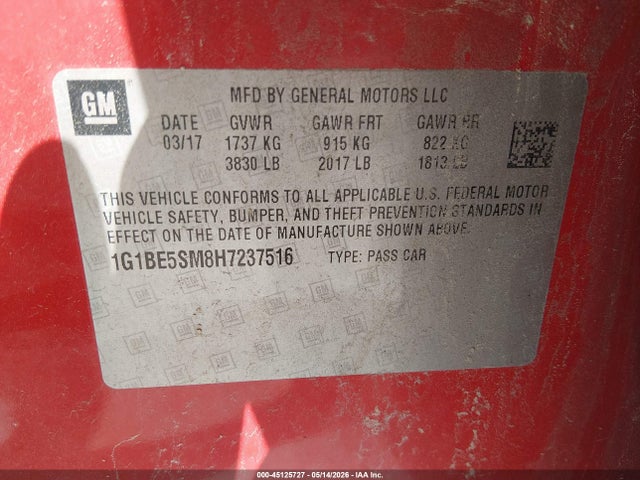 Chevrolet Cruze Lt Auto