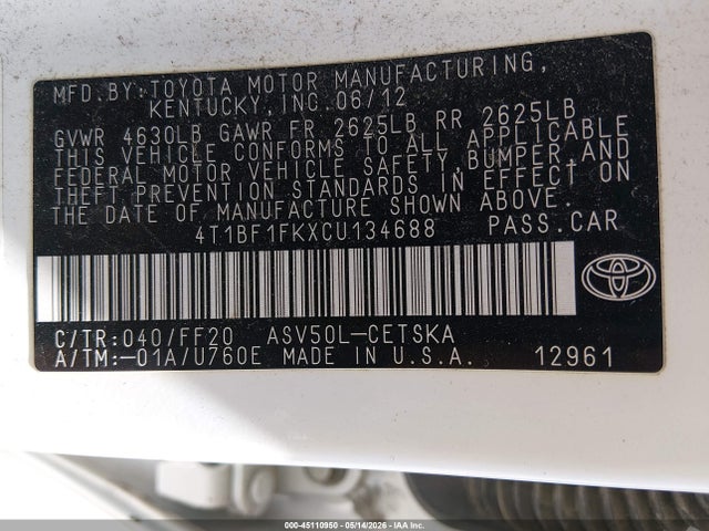 Toyota Camry Se