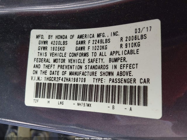 Honda Accord Lx
