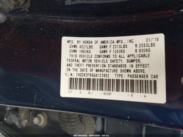 Honda Accord Ex-l