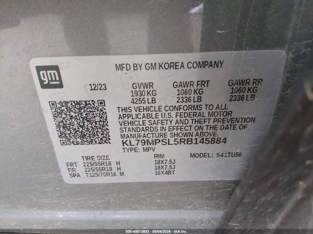 Chevrolet Trailblazer Fwd Lt