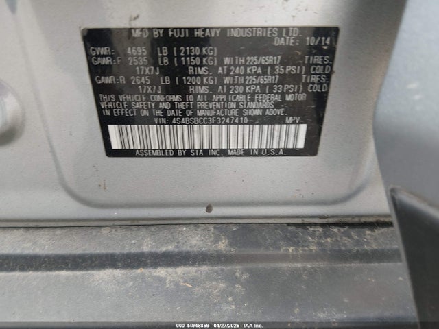 Subaru Outback 2.5i Premium