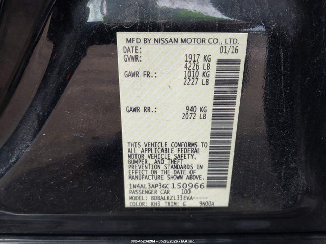 Nissan Altima 2.5 Sv
