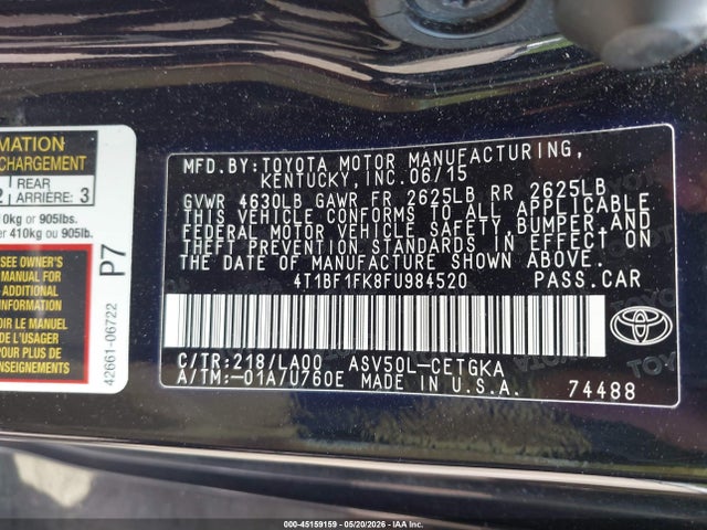 Toyota Camry Xle