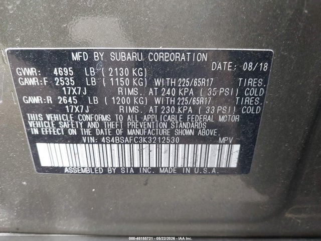 Subaru Outback 2.5i Premium
