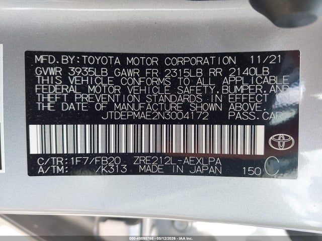 Toyota Corolla Le