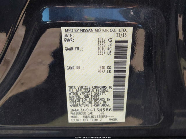 Nissan Altima 2.5 Sr