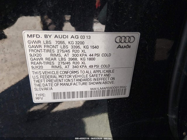 Audi Q7 3.0 Tdi Premium