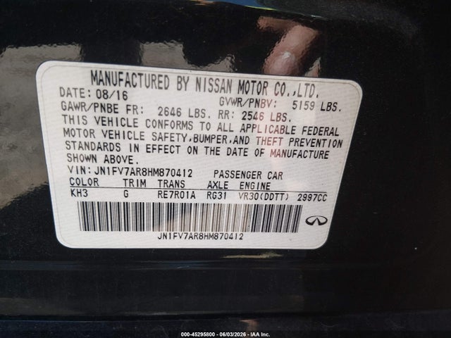 INFINITI Q50 3.0t Red Sport 400