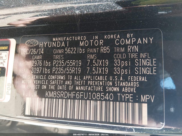 Hyundai SANTA FE Gls