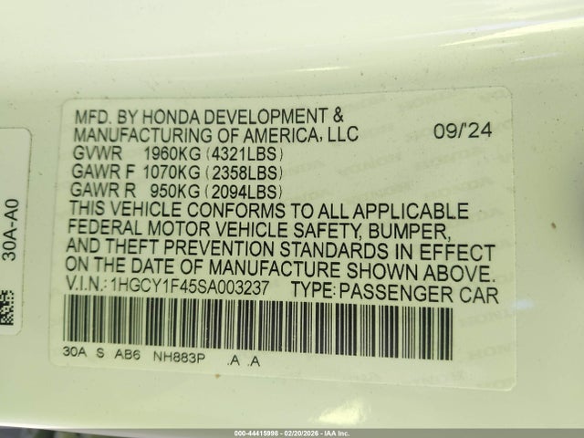 Honda Accord Se
