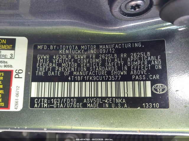 Toyota Camry Le