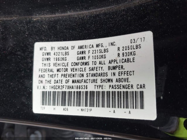 Honda Accord Ex