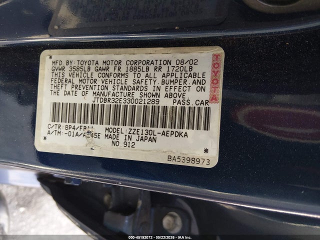 Toyota Corolla Ce