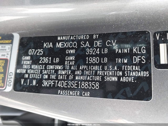 Kia K4 Lxs