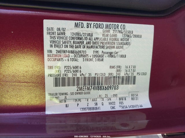 Mercury Grand Marquis Gs