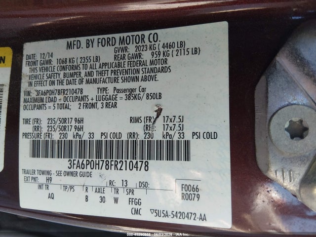 Ford Fusion Se