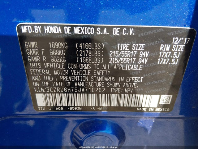 Honda HR-V Ex-l