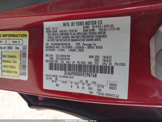 Ford Fusion Se