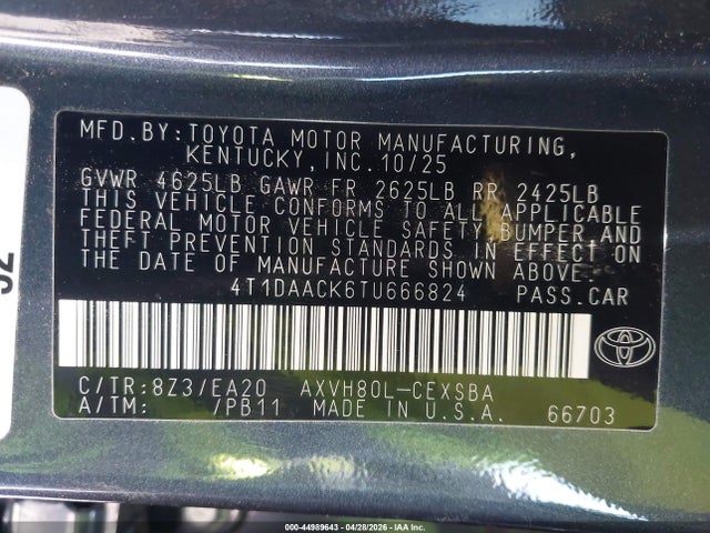 Toyota Camry Se