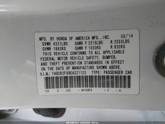 Honda Accord Ex-l