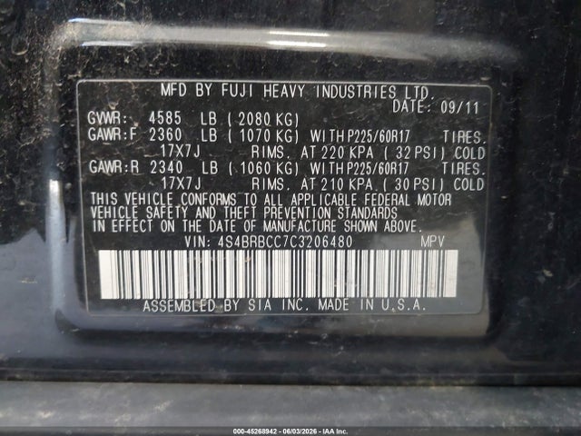 Subaru Outback 2.5i Premium