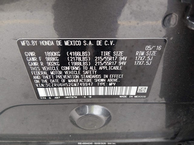 Honda HR-V Ex