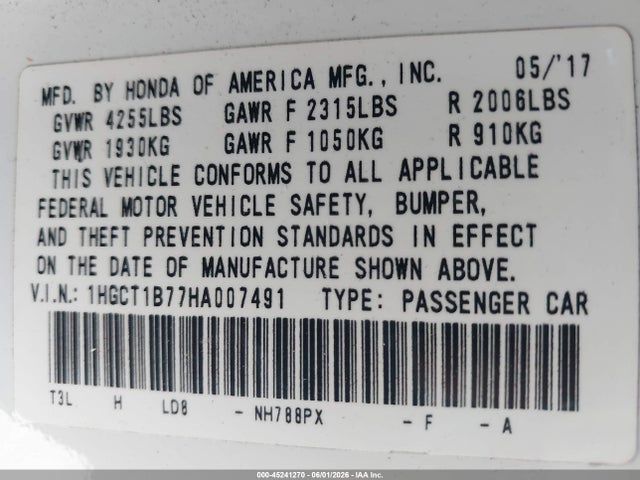 Honda Accord Ex