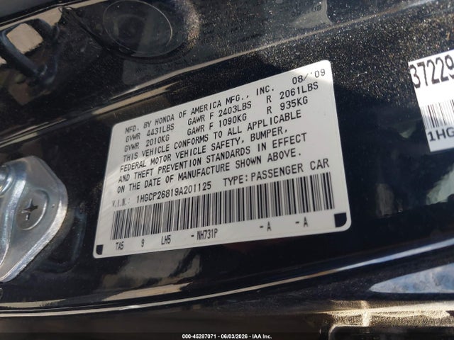 Honda Accord 2.4 Ex-l