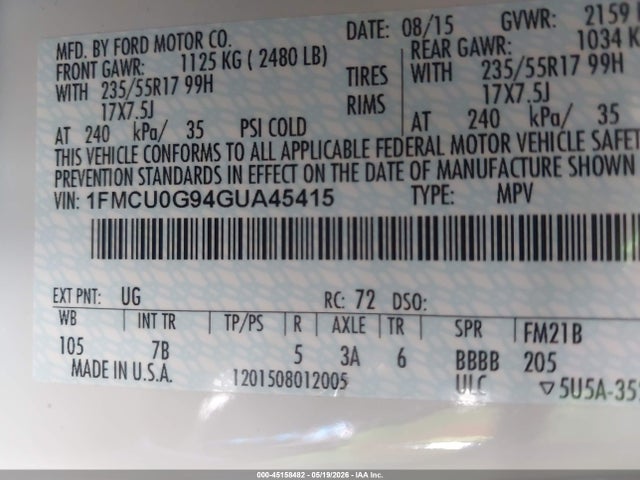 Ford Escape Se